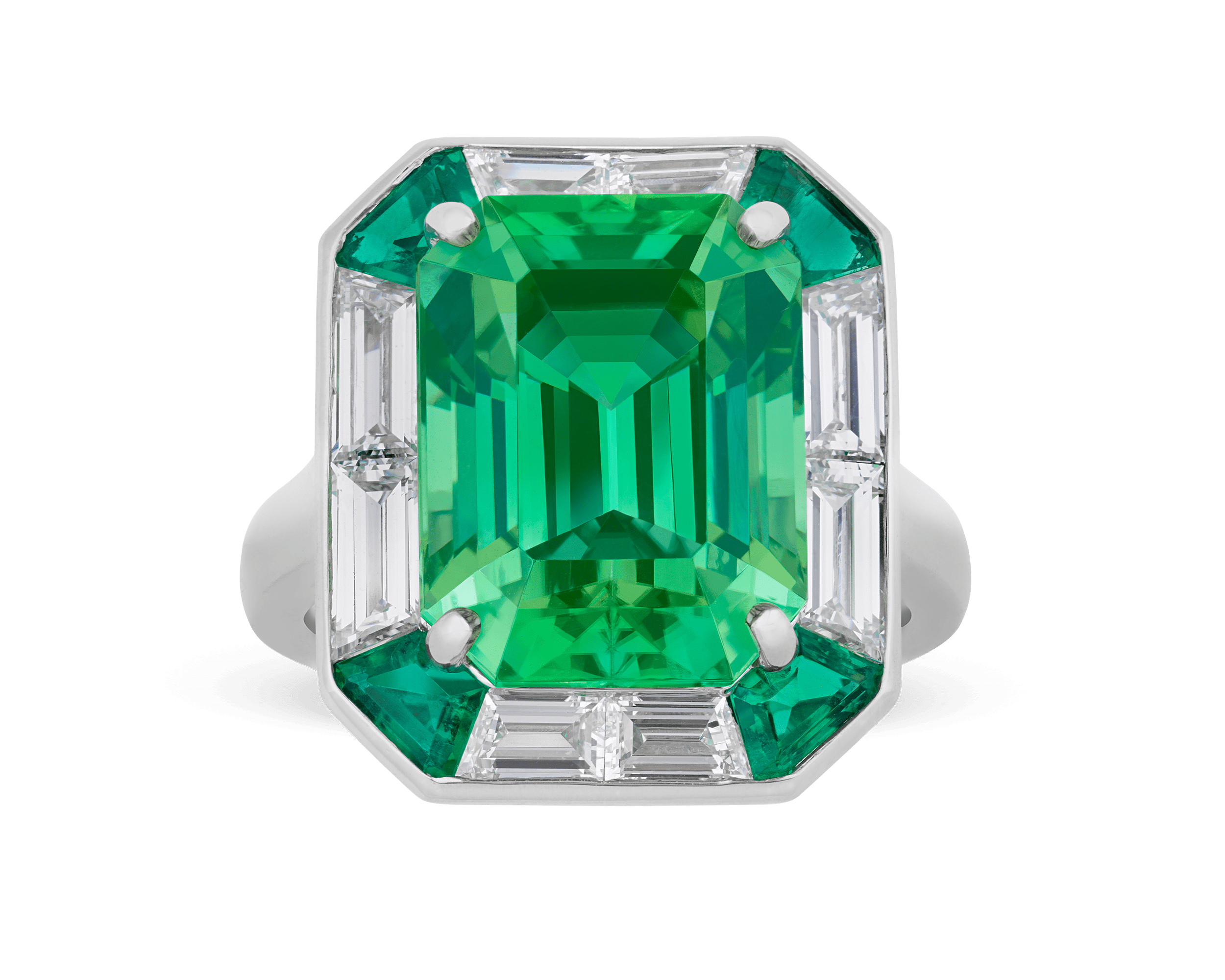 Oscar Heyman Mint Tourmaline Ring, 10.04 Carats