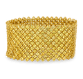 Yellow Sapphire Mesh Bracelet, 66.24 Carats