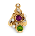 Suffragette Art Nouveau Ring