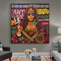 Jesus Save Bitcoin Pop Art Painting