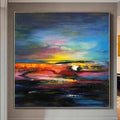 Fiery Sky Abstract Wall Art