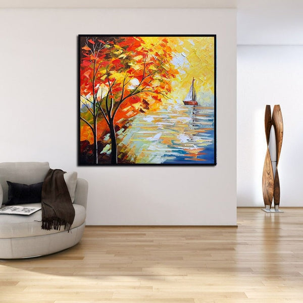 Sailboat Abstract Wall Art