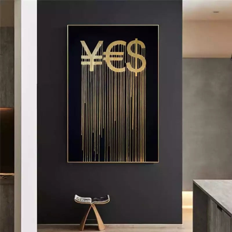 ¥€$ Gold Painting