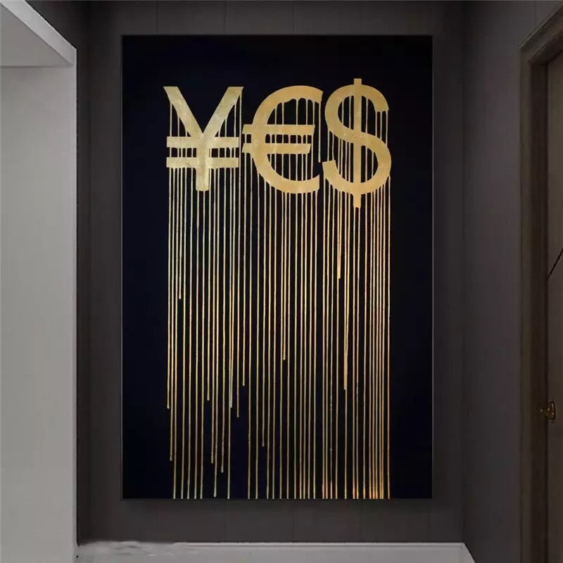 ¥€$ Gold Painting