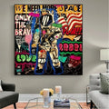 American Astronaut Pop Art Canvas