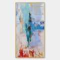 ABSTRACT SYMPHONY: Textured Painting, Colorful Wall Art, Modern Abstract, Vertical Canvas