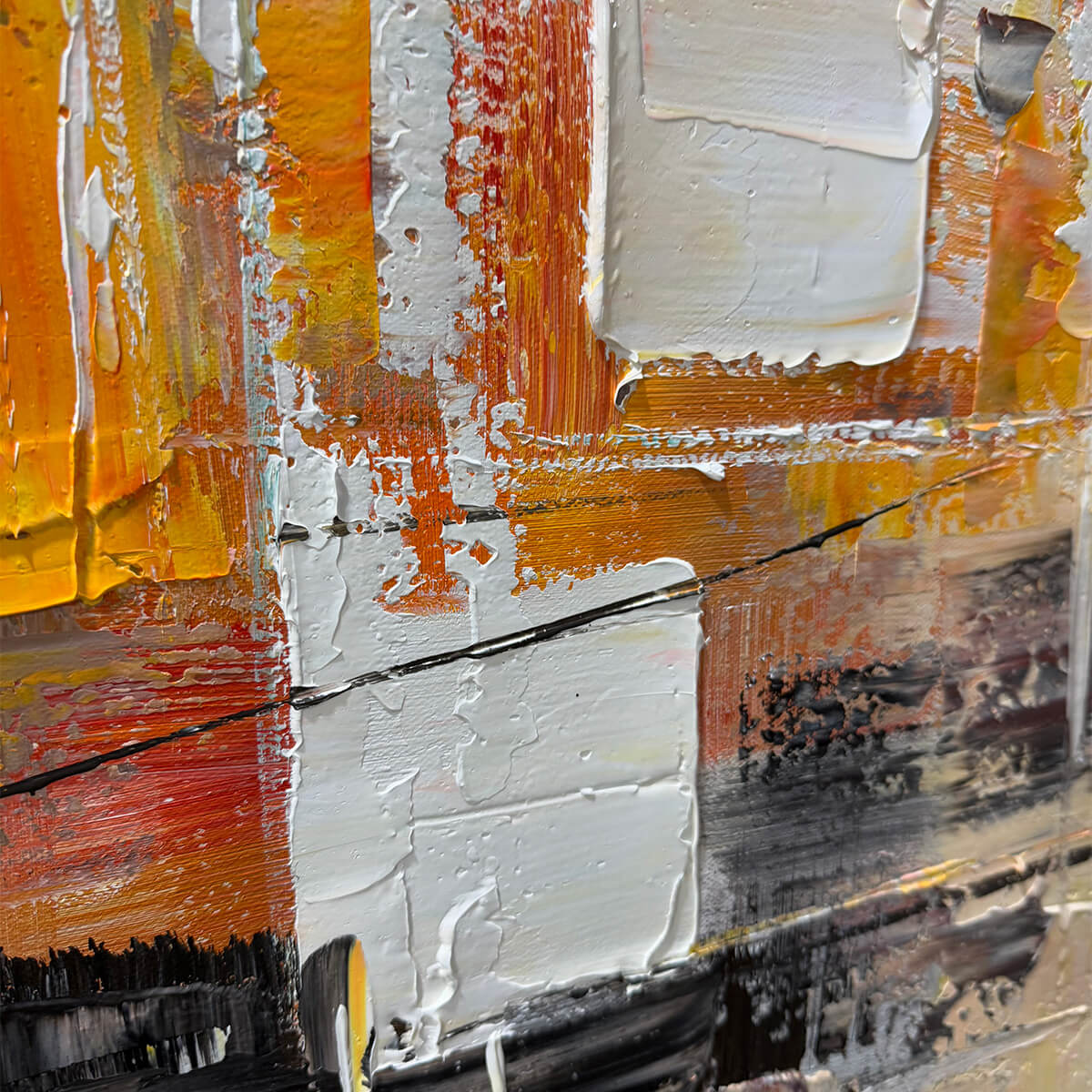 ABSTRACT SYMPHONY II: Colorful Abstract Painting, Textured Wall Art, Vertical Canvas, Modern Art