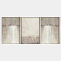 ABSTRACT WATERFALL TRIPTYCH: Minimalist Landscape Painting Set of 3