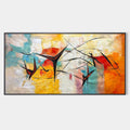 AERIAL DANCE: Abstract Colorful Oil Painting with Dynamic Lines