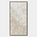 ALABASTER VEIL: Textured Wabi Sabi Minimalist Painting