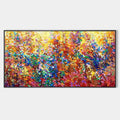 AUTUMN GLOW: Textured Abstract Landscape Painting in Vibrant Autumn Colors