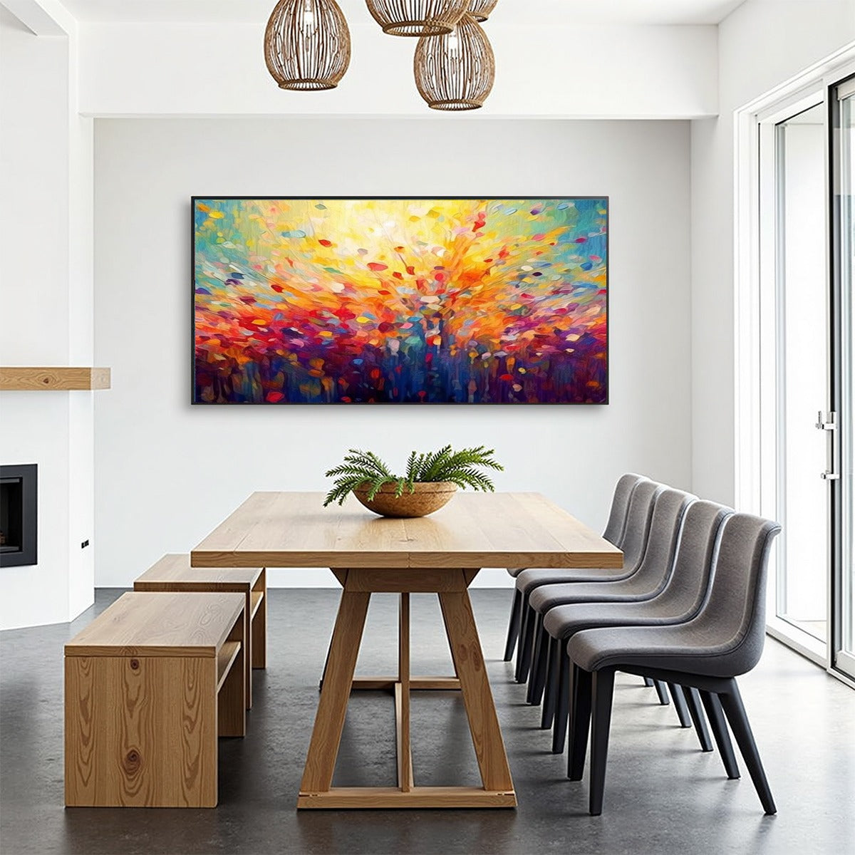 RADIANT DAWN: Abstract Oil Painting