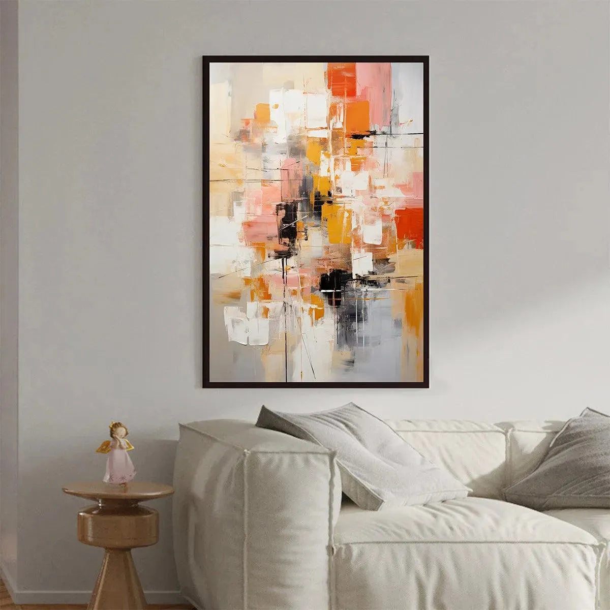 ABSTRACT SYMPHONY II: Colorful Abstract Painting, Textured Wall Art, Vertical Canvas, Modern Art