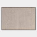 BEIGE TEXTURE DIPTYCH: Textured Abstract Painting in Beige