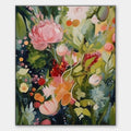 BLOOMING RHAPSODY: Textured Floral Oil Painting