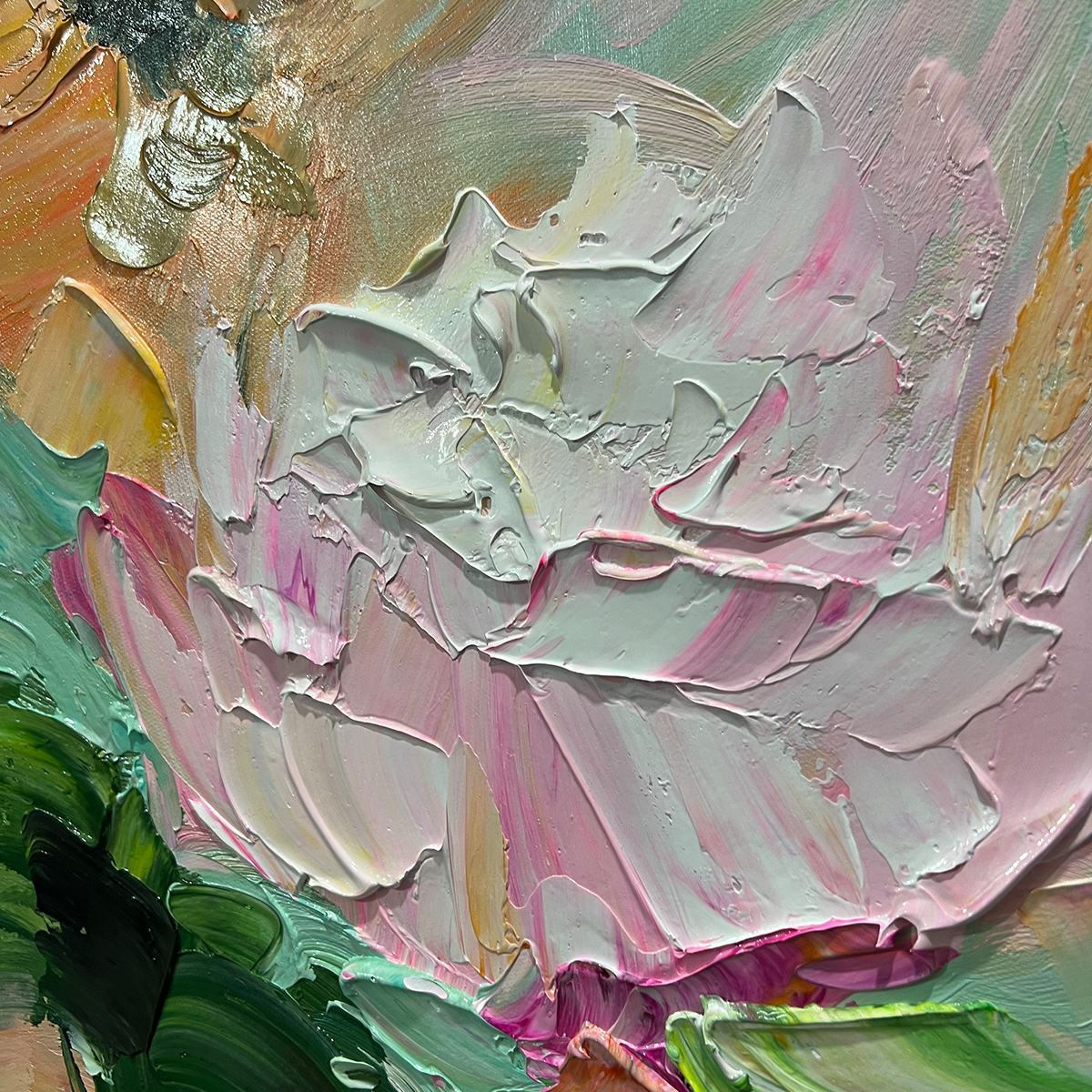 BLOOMING ROMANCE: Impressionistic Floral Oil Painting