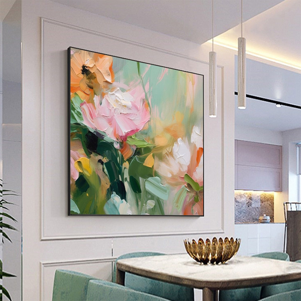 BLOOMING ROMANCE: Impressionistic Floral Oil Painting