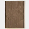 BROWN TEXTURED ARCH: Textured Abstract Painting in Brown