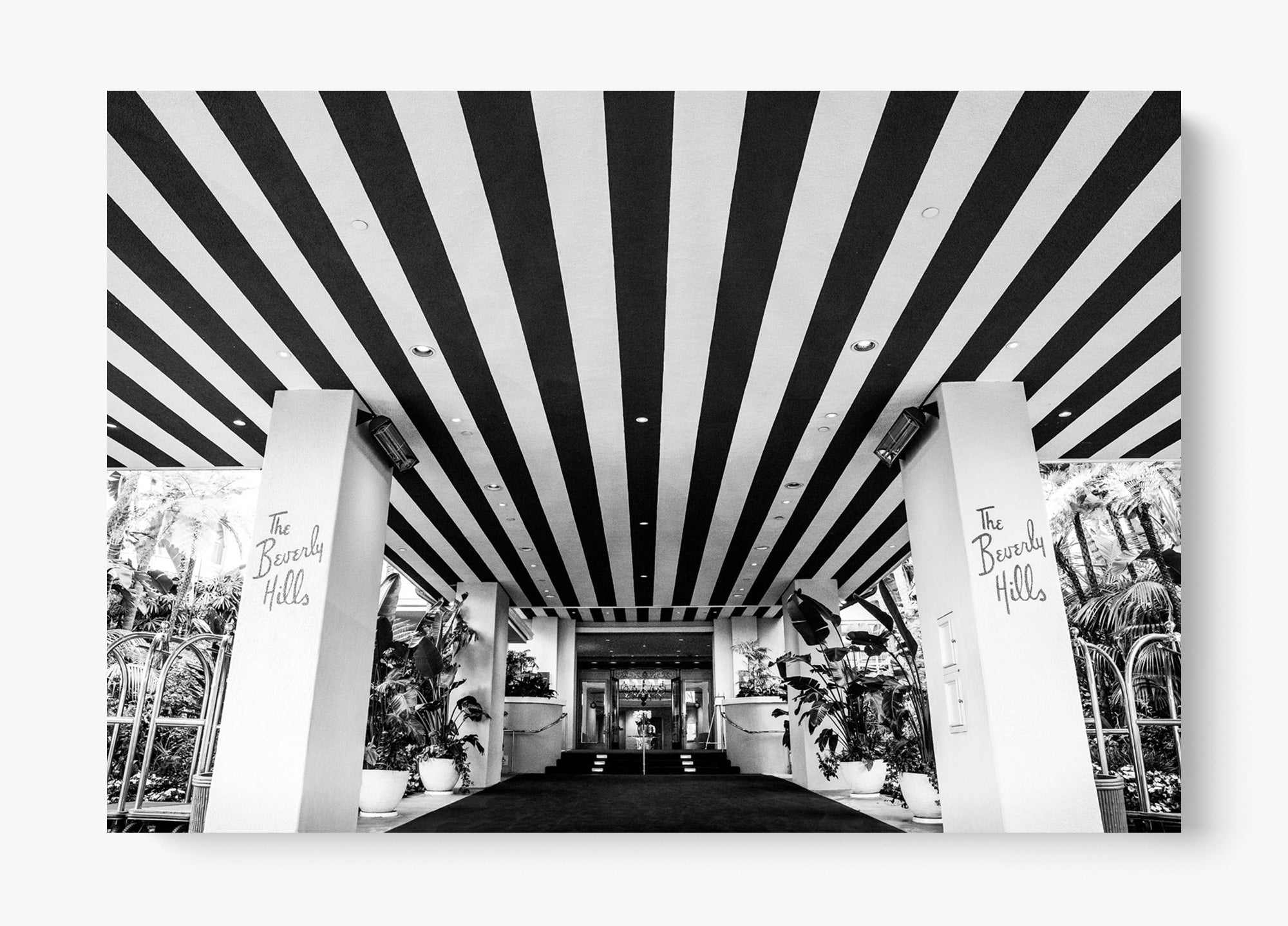 The Beverly Hills Hotel B/W