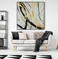 Black/Gold Abstract Wall Art