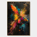 BUTTERFLY NEBULA: Colorful Butterfly Oil Painting on Canvas