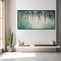 Ready to Ship | CASCADE: Panoramic Floral and Butterfly Oil Painting