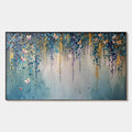 CASCADE: Panoramic Floral and Butterfly Oil Painting