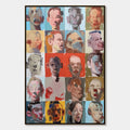 CHORUS OF FACES: Expressive, Textured Portrait Series