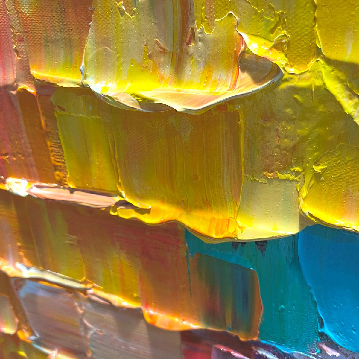 CHROMA FLOW: Textured Abstract Impasto Oil Painting