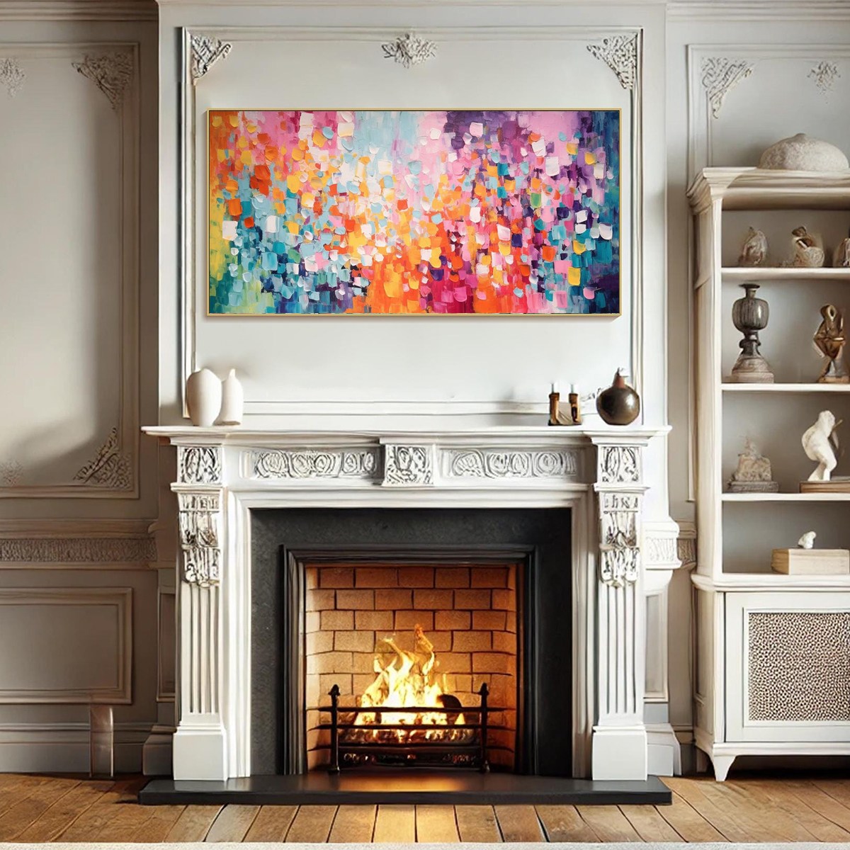 CONFETTI DREAMS: Textured Abstract Oil Painting