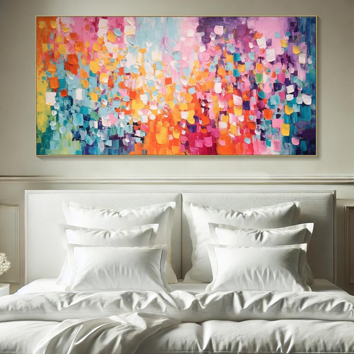 CONFETTI DREAMS: Textured Abstract Oil Painting