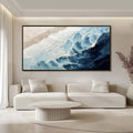 Ready to Ship | CRASHING WAVES: Textured Coastal Seascape Oil Painting