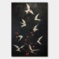 DANCING IN THE DARK: Beaded Birds and Blossoms Artwork