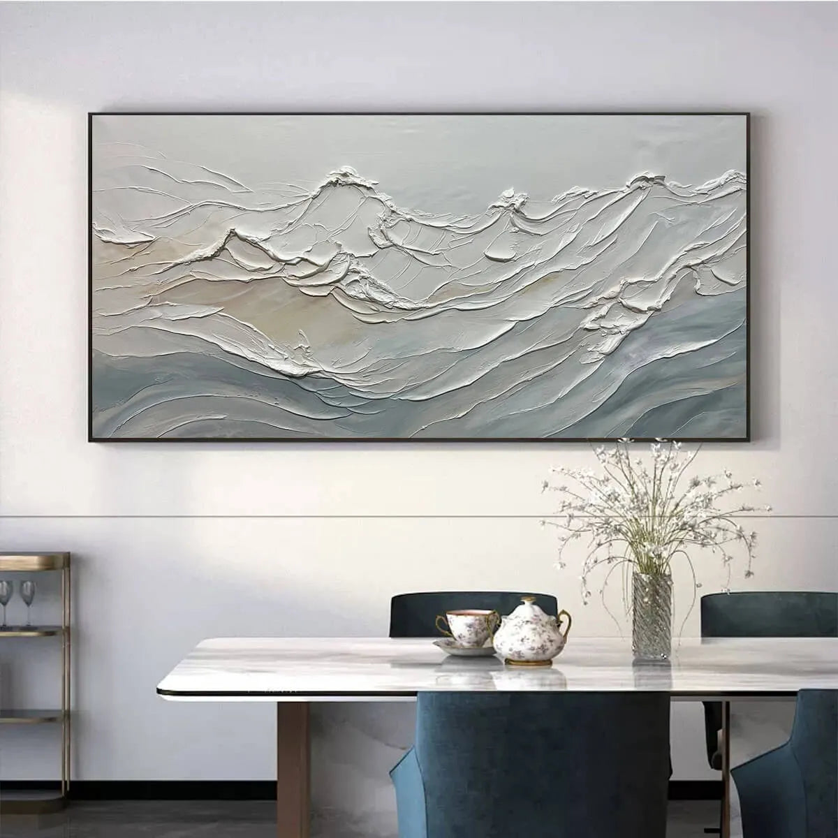 DESERT WINDS: Textured Landscape Impasto Oil Painting on Canvas