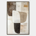 EARTHEN FORMS: Textured Minimalist Abstract Oil Painting