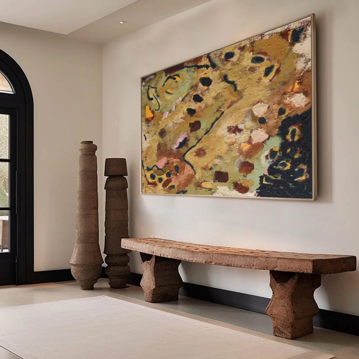 EARTH TONES: Abstract Organic Textured Oil Painting