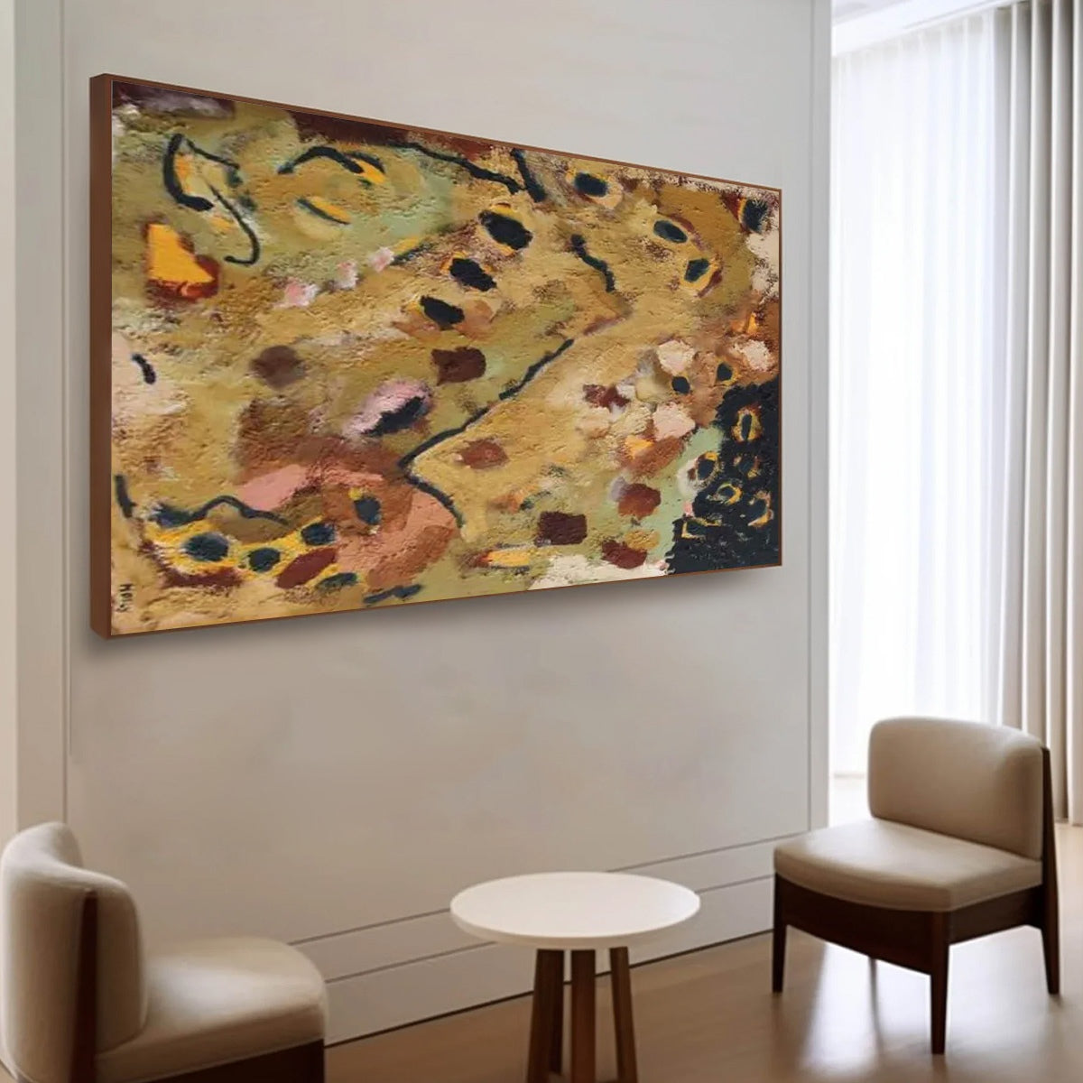 EARTH TONES: Abstract Organic Textured Oil Painting