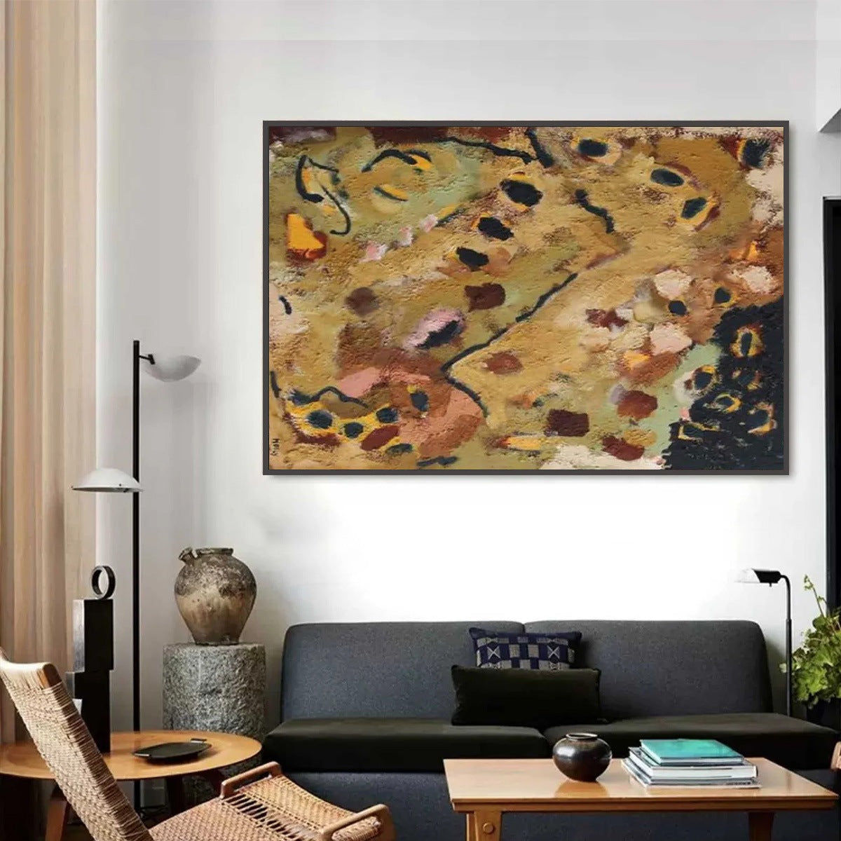 EARTH TONES: Abstract Organic Textured Oil Painting