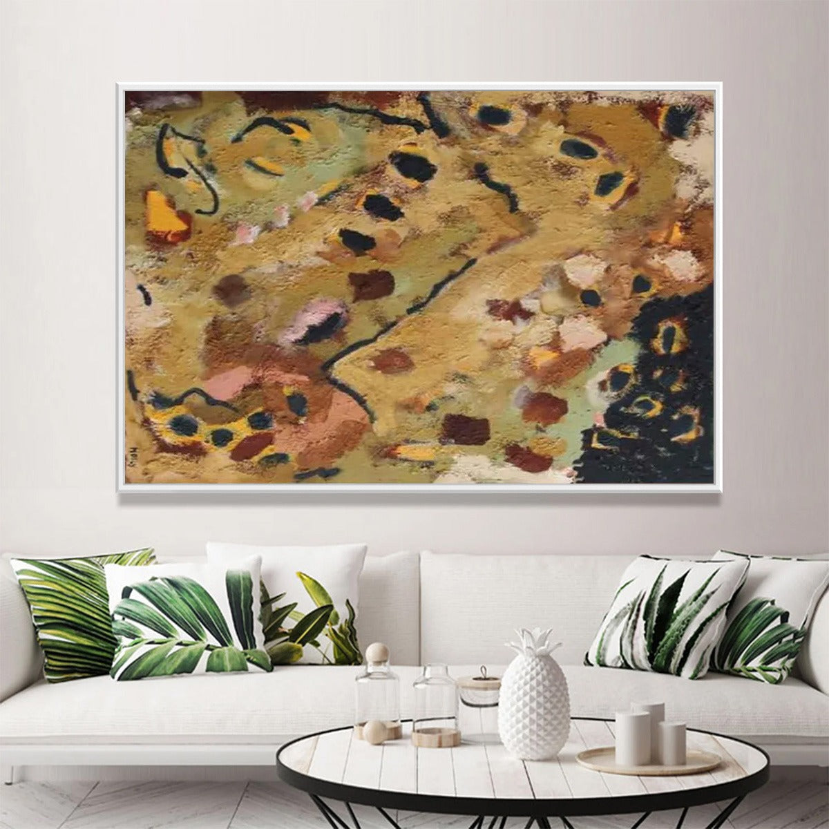 EARTH TONES: Abstract Organic Textured Oil Painting