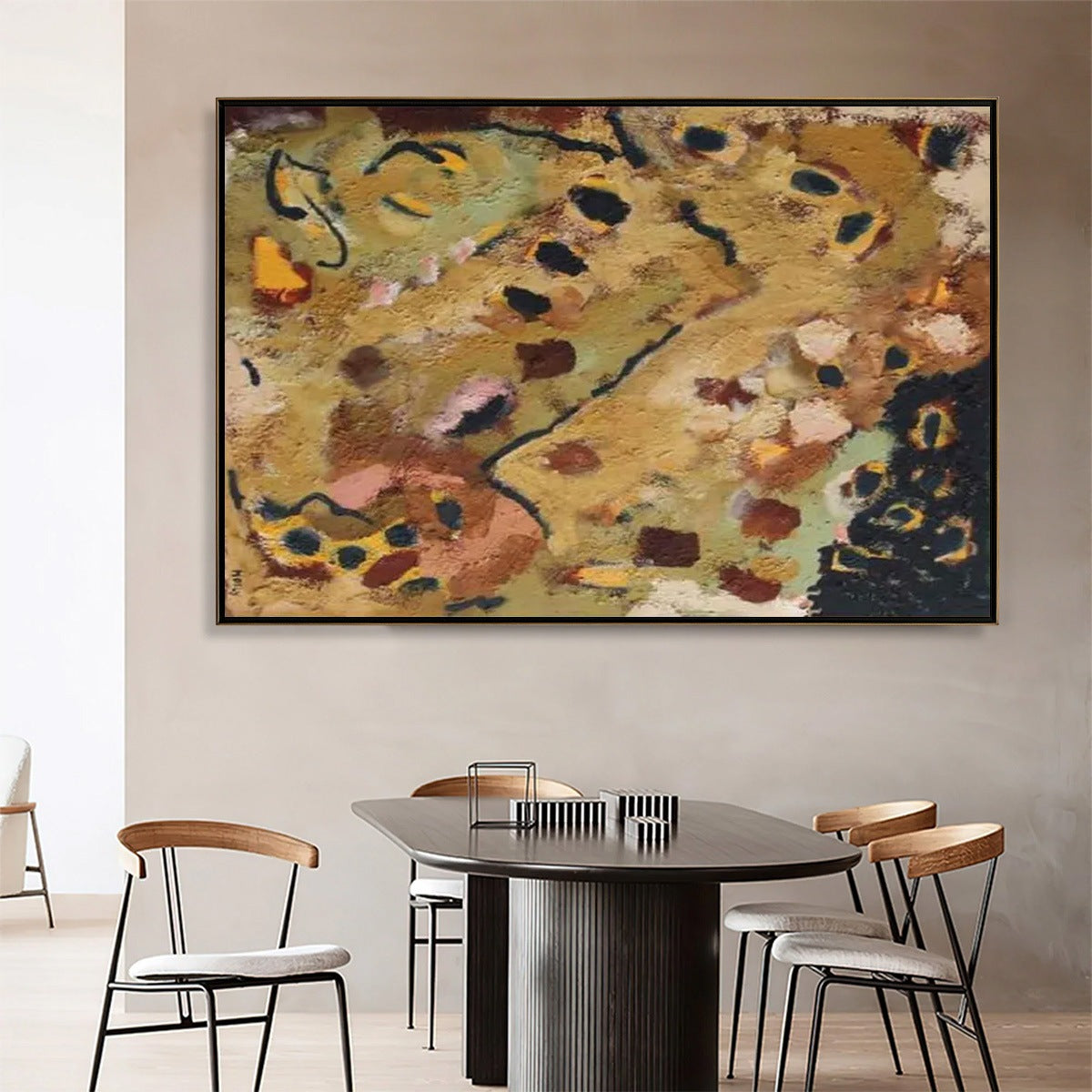 EARTH TONES: Abstract Organic Textured Oil Painting