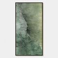 EMERALD DEPTHS: Textured Abstract Oil Painting