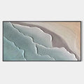EMERALD WAVES: Textured Abstract Seascape Painting in Teal