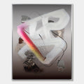 ETHEREAL DRIFT: Abstract Textured Oil Painting on Grey