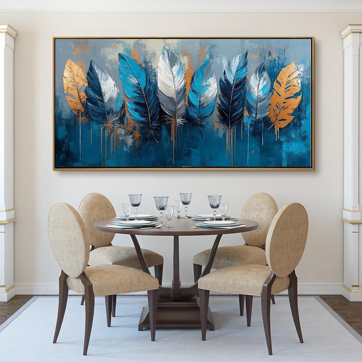 ETHEREAL FEATHERS: Textured Still Life Oil Painting