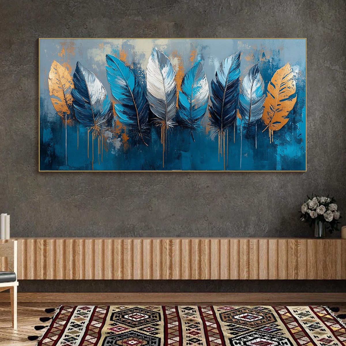 ETHEREAL FEATHERS: Textured Still Life Oil Painting