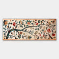FLOWERING BRANCH TAPESTRY PANORAMIC: Floral Tapestry Painting, Panoramic Wall Art