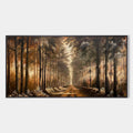 FOREST PATH: Panoramic Landscape Oil Painting
