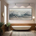 Ready to Ship | FROZEN PEAKS: Textured Minimalist Mountain Landscape
