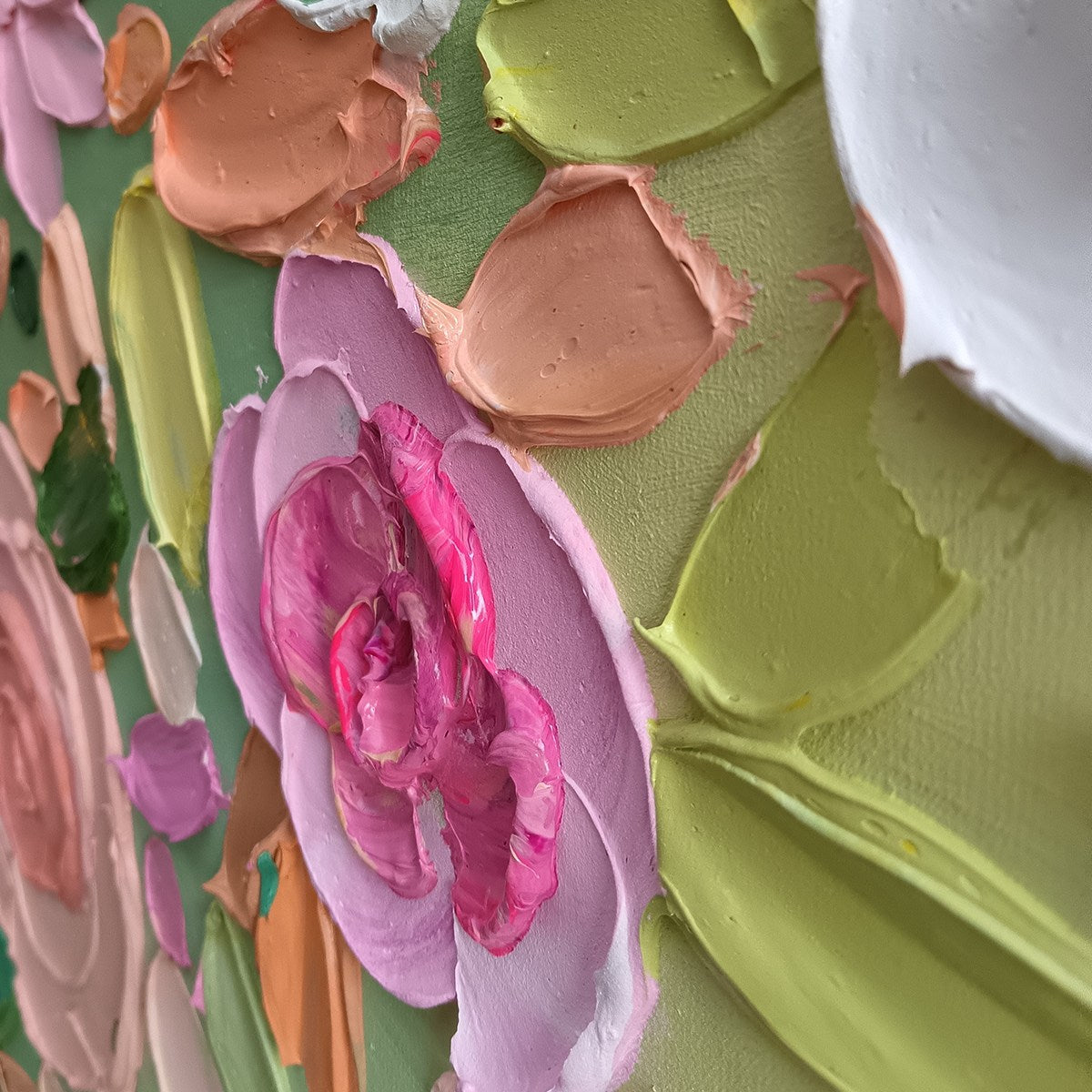 Ready to Ship | GARDEN RHAPSODY | 28''x56'' | 70x140cm | Gold Frame