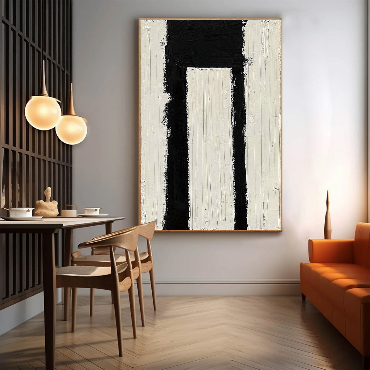 GATEWAY: Textured Minimalist Abstract Oil Painting